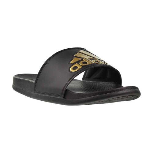 Adidas Adilette Comfort Men's Slides Core Black/Gold Metallic gy1946 - Picture 3 of 6