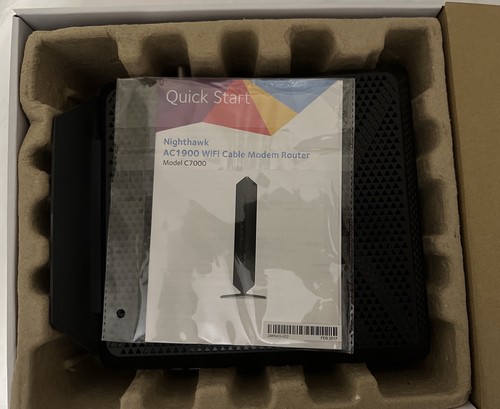 NETGEAR Nighthawk C7000 AC1900 Wi-Fi Cable Modem Router Used *NO ETHERNET CABLE* - Bild 7 von 7