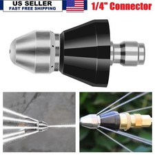 1/4 Inch Connector Sewer Cleaning Tool High-pressure Nozzle 5000psi Pipe Cleaner