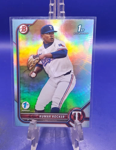 2022 Bowman Draft 1st Edition - Kumar Rocker #BD-164 Sky Blue Foil (RC)