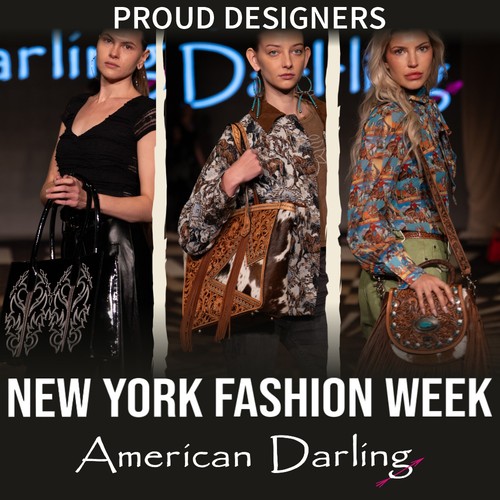 AD American Darling Cross Body Hand Tooled Hair-On Echtleder Damen Tasche - Bild 3 von 5