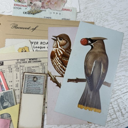 Vintage Ephemera Lot Paper Documents 60 Pieces Junk Journaling Art Projects - Picture 10 of 10