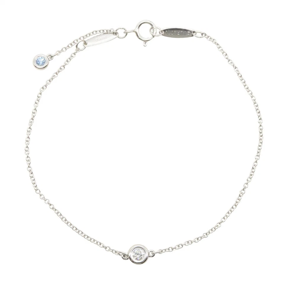 TIFFANY&CO By the Yard Japan Ltd Edition Diamant Armband Pt950 Platin Damen - Bild 1 von 4