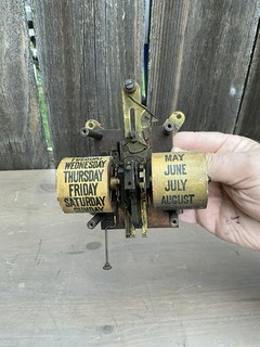 Waterbury Double Dial Calendar Clock Lower Clock Mechanism