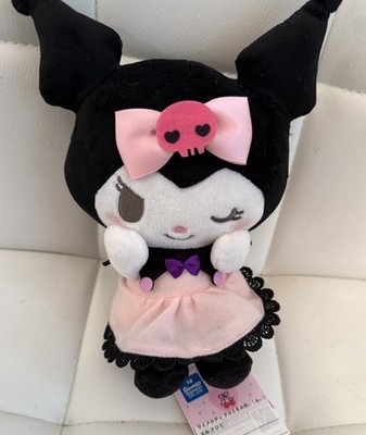 SANRIO CHARACTERS Pink Black Party Winking Kuromi Plush Doll