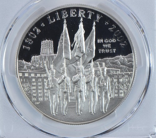 2002-W West Point Commemorative Dollar PR69 DCAM PCGS Blue Label *4519 - Picture 3 of 5