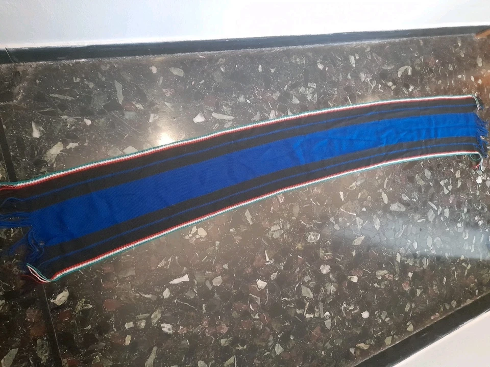 SCIARPA SCARF VINTAGE FOOTBALL CALCIO INTER MILANO INTERNAZIONALE.PANNO - Immagine 4 di 4