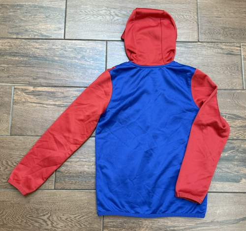 Boys Super Mario Boys Hoodie Zip Up Sweatshirt Costume Red Blue Nintendo Sz M/10 - Picture 6 of 6