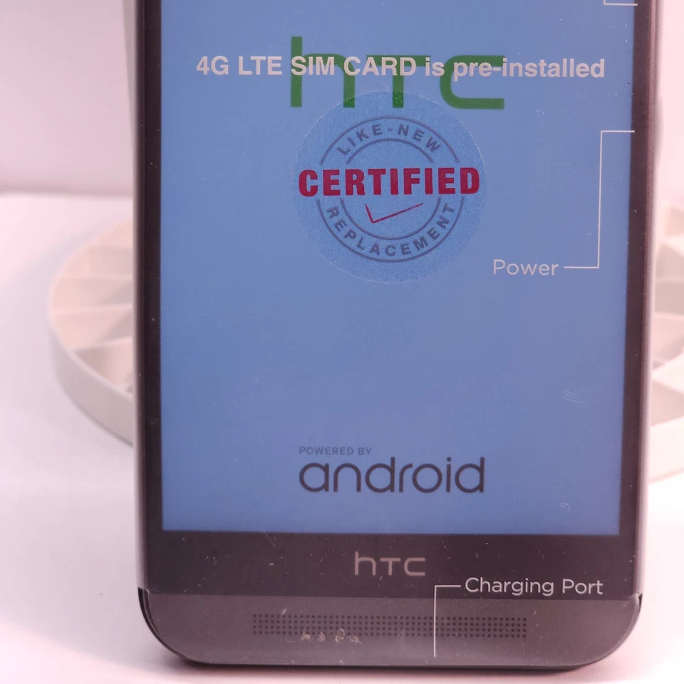 Replacement HTC One M8 32 GB Silver Gray Verizon Windows Smartphone Phone Only - Image 3 of 4