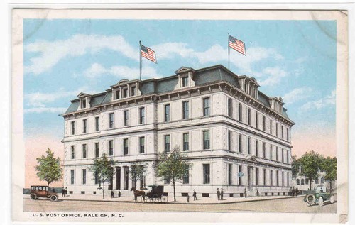 Post Office Raleigh North Carolina 1920s postcard | eBay