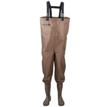 Hodgman Mackenzie Cleated Bootfoot Chest Waders Fishing Gear Sz 13 Brown NEW NWT