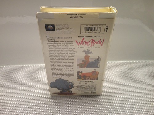 We're Back! A Dinosaurs Story Movie 1994 VHS Tape Clamshell Animated - Picture 5 of 10