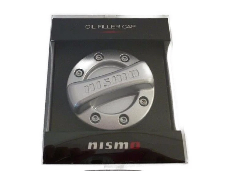 Tapa metálica de llenado de aceite de motor con logotipo de nismo genuino OEM PARA NISSAN 300ZX 350Z 370Z Foto 2 de 4