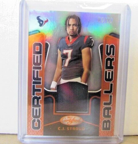 CJ Stroud Panini Certified Ballers #CBM2 Mirror Orange