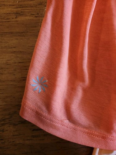 Athleta Girl Orange girls doubles layer athletic tank top size XL 14 - Picture 6 of 8