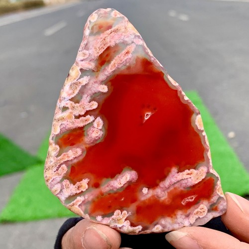 45G Natural Beautiful Agate Geode Druzy Slice Extra Large Gemstone - Picture 12 of 22