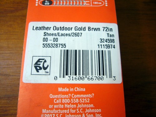 3 pair Kiwi Outdoor Leather Shoe Laces Gold Brown British Tan 72" 9 Eyelet 7003 - Picture 2 of 3