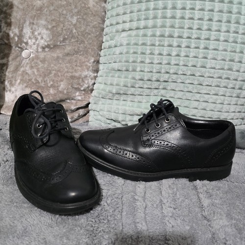 Boys Lace Up Formal School Leather Shoes Size 6F vgc