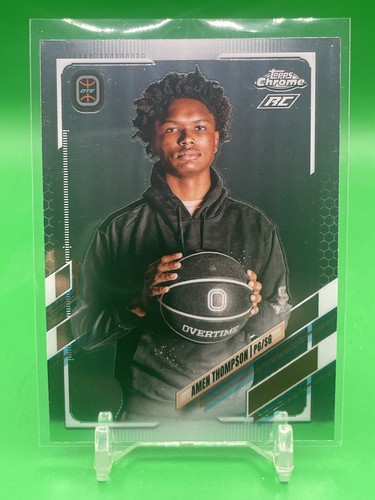 AMEN THOMPSON 2021-22 Topps Chrome Overtime Elite #12 OTE Rookie RC BASE - Picture 1 of 2