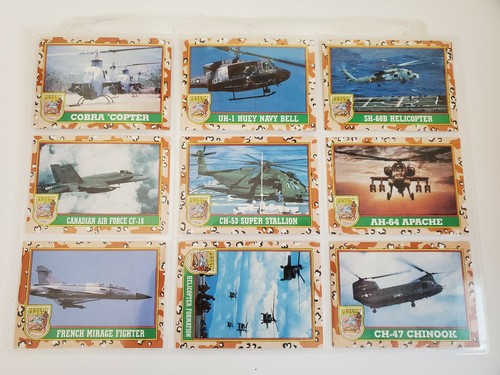 1991 Topps Desert Storm Complete Series Set 88 cards & 22 Puzzle/Sticker Cards - Picture 3 of 11