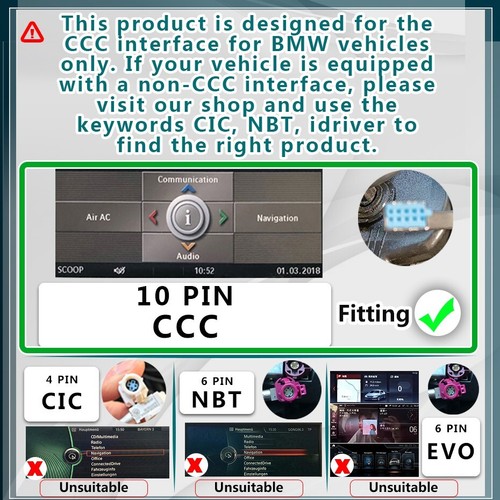 8.8" Android 14 Car Radio Android AUTO 8G 128G CCC For BMW E60 E61 E62 E63 E90 - Imagen 2 de 15
