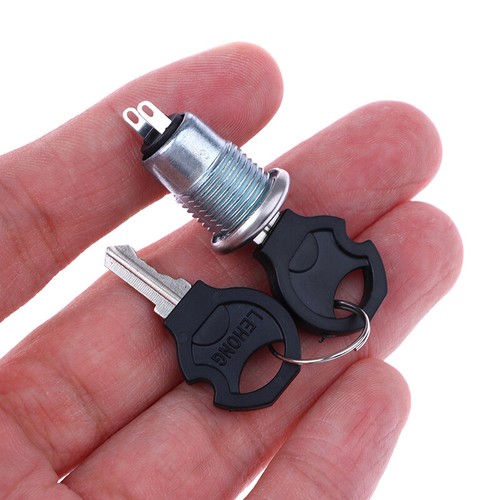 1 Set 12mm Stainless Steel Electronic Key Switch Phone Lock S1203 2PIN 2 Keys - Photo 5/11