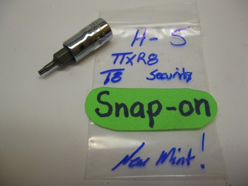 Snap-on tools 1/4" drive T8 Tamper Resistant Torx Bit Socket TTXR8 USA Nice! - Picture 2 of 8