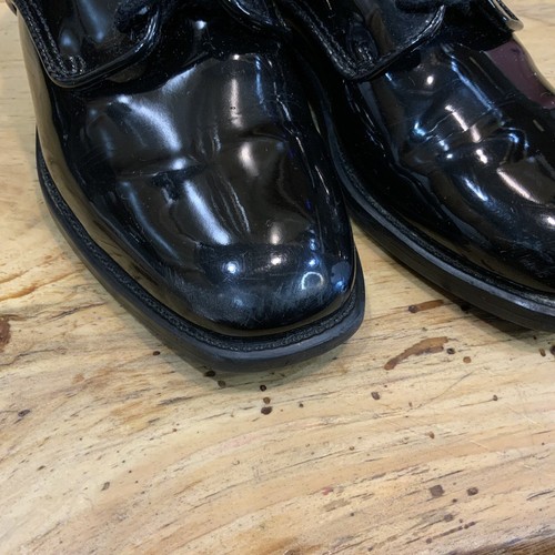 AFTER SIX Kids Tuxedo Dress Shoes Faux Black Patent Leather Child Youth Sz 13 - Picture 11 of 13