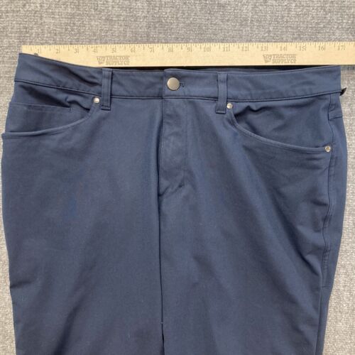 Lululemon ABC Pants Men's 34x31 Blue Warpstreme Stretch Trouser Golf LM5ADFS - Picture 6 of 12