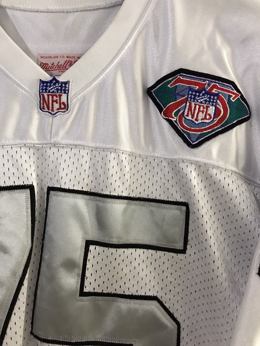 Mitchell & Ness 1994 Raiders Long #75 Throwback Jersey White Mitchell & Ness 1994 Raiders Long #75 Throwback Jersey White