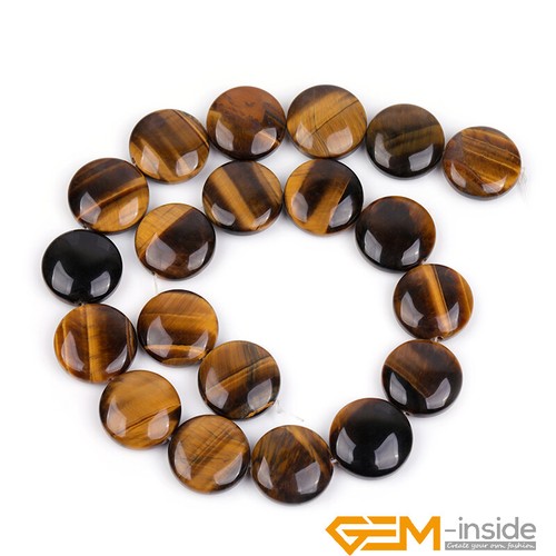 Assorted Gemstones Natural Coin Spacer Loose Beads For Jewelry Making Strand 15" - Picture 160 of 195