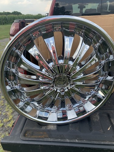 Qty 2, TIS Chrome rims, 20”x8.5”, Offset +18mm, TIS0828592 - Picture 21 of 23