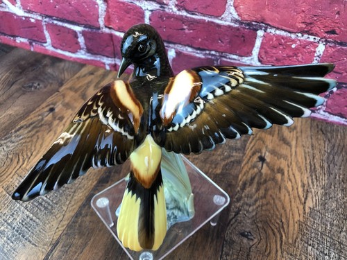 HUTSCHENREUTHER GUNTHER GRANGET PORCELAIN FIGURINE BIRD 6" - BALTIMORE ORIOLE - Picture 6 of 12