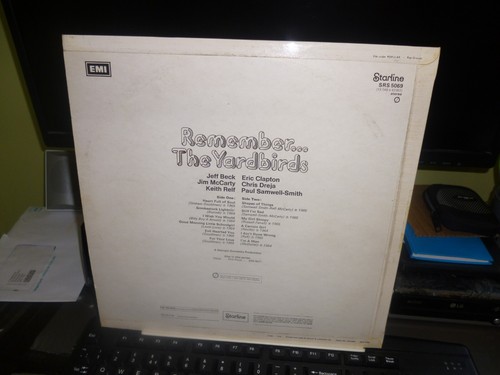 THE YARDBIRDS. " REMEMBER...THE YARDBIRDS " LP UK 1971. EMI STARLINE LABEL. - Picture 2 of 4