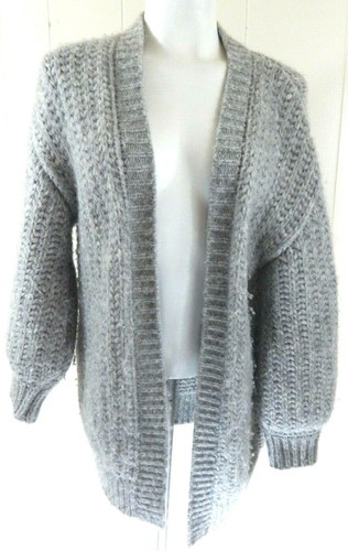 Cuyana Women's One Size Cardigan Oversized Chunky