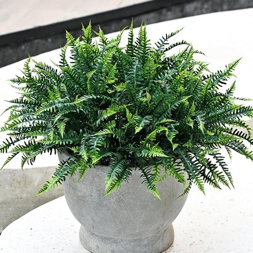 alyptus UV Resistant Artificial Plants Outdoor 16 Bundles Fake Ferns Green Le... - Picture 2 of 9