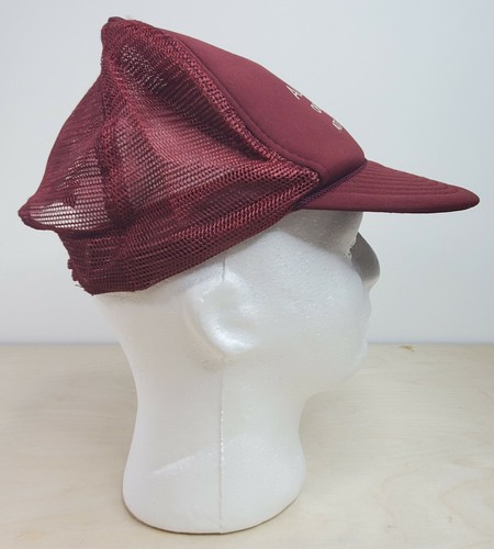 Trucker Hat Mesh Adjustable Snap Back Burgundy White All Stars Orchard View AL - Picture 7 of 12