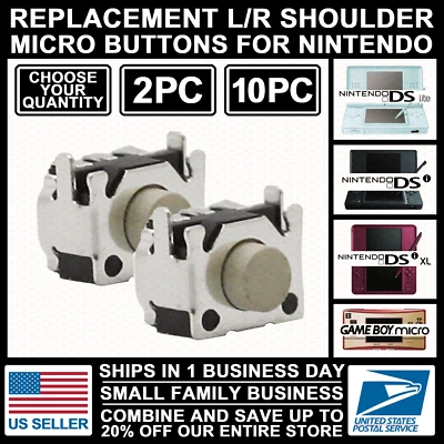 Shoulder Trigger Left Right L/R Micro Button for Nintendo DS Lite/DSi/XL/GBM/DSL