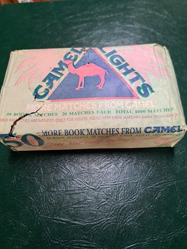 Camel Lights Matchbooks From Camel 50 Pack Matches - Picture 1 of 8