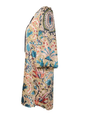 Anthropologie Feathers by Tolani Samt Burnout Krawatte BLUMEN Kleid Größe XS B6 - Bild 3 von 9