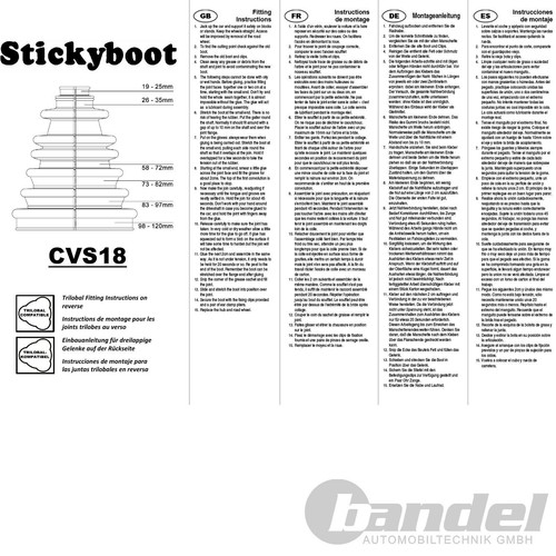 UNIVERSAL Quick Fit ACHSMANSCHETTE zum KLEBEN KLEBEMANSCHETTE ANTRIEBSWELLE PKW - Bild 3 von 4