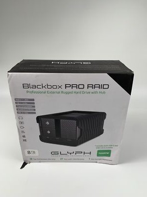 GLYPH Blackbox PRO RAID with Hub USB-C 3.2 8TB BBPR8000 Hard Drive 