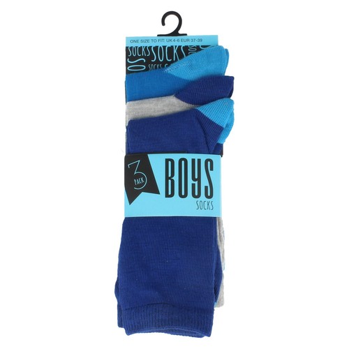 Boy's SK337 Navy Polyester Casual Socks by RJM retail - Picture 12 of 17