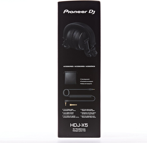 DJ Headphones Pioneer DJ HDJ-X5-K Wired Studio Monitoring Over Ear Headphones - Picture 7 of 12