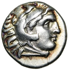 Alexander III The Great AR Drachm "Herakles / Zeus, No Controls" Rare Beautiful