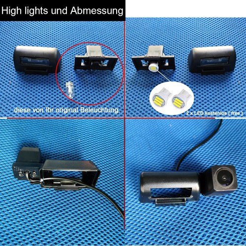 Rückfahrkamera für Ford Transit Connect P65 P70 P80 Tourneo Connect Mk5 Mk6 MK7 - Picture 3 of 8