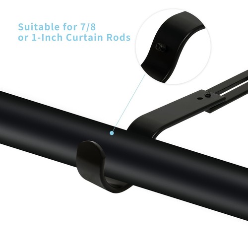 Heavy Duty Adjustable Curtain Rod Hooks2 Pcs Premium Curtain Rod Brackets for... - Picture 5 of 6