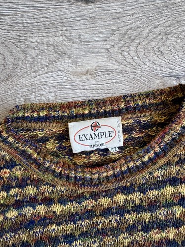 Example by Missoni 90er Jahre Baumwollmischung Strickpullover Vintage - Bild 5 von 8