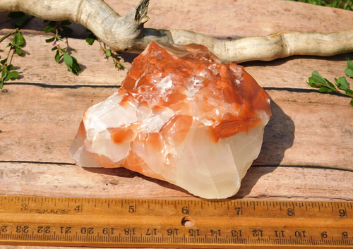 Calcite Tri Color Yellow Red Clear 415g for Energy Healing Meditation Display - Picture 9 of 13
