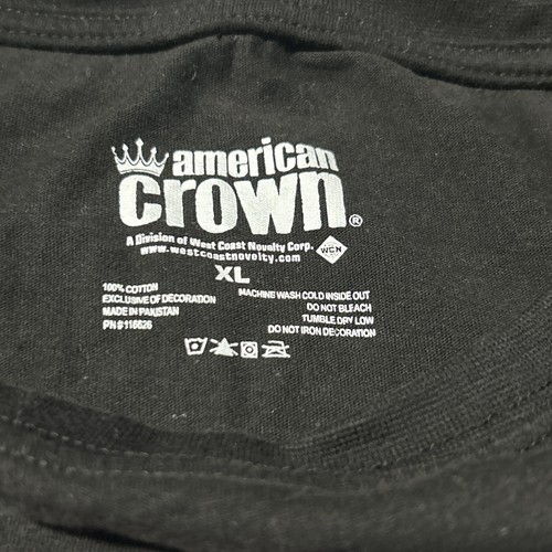 American Crown Support The Cure Design Women's Black T-shirt Size XL - Picture 5 of 7